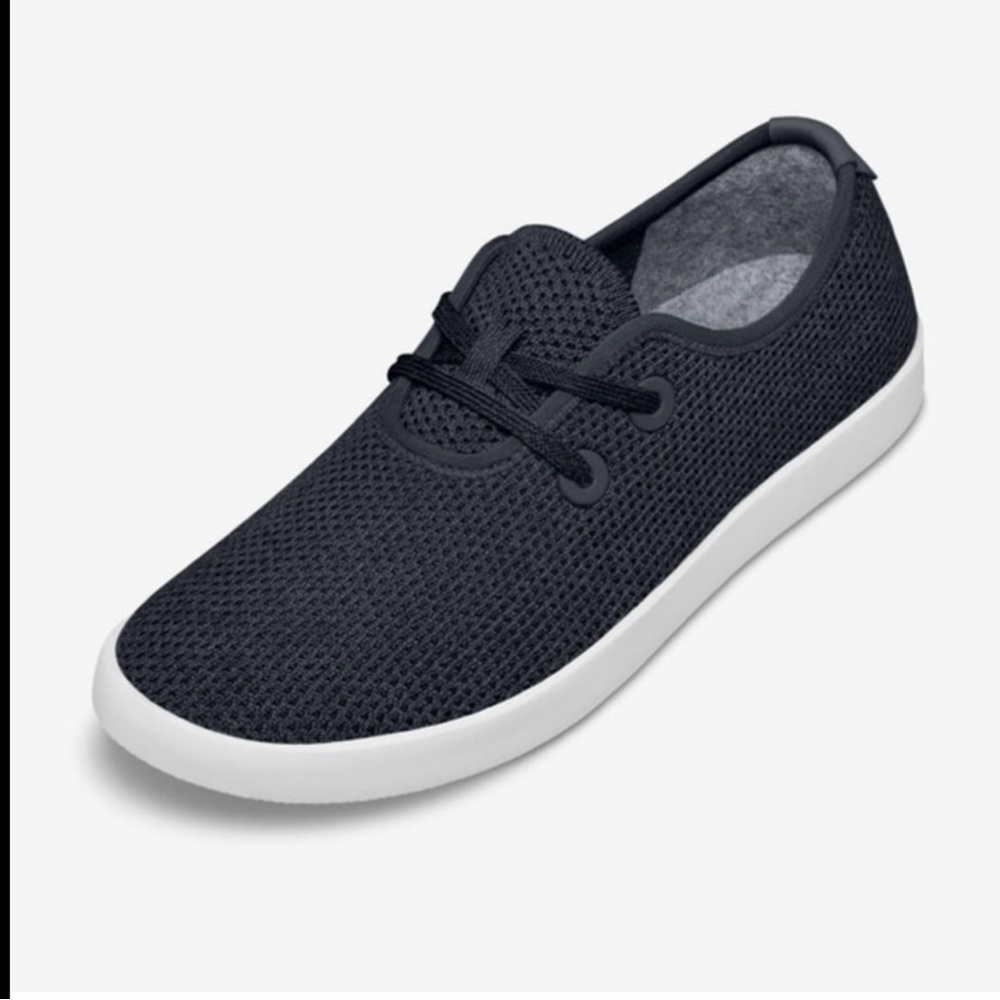 Mint ALLBIRDS Tree Skipper Boat Shoes Navy Blue Mesh Washable Lace Up Sneaker